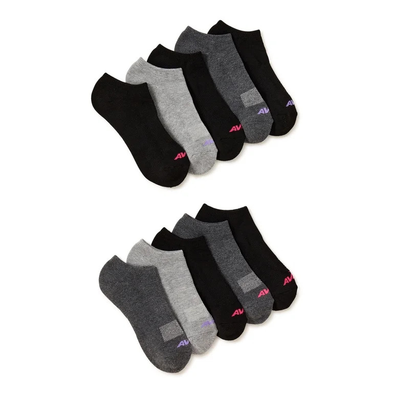 Avia Women's Performance Cushioned Low Cut Socks, 10-Pack | Walmart (US)