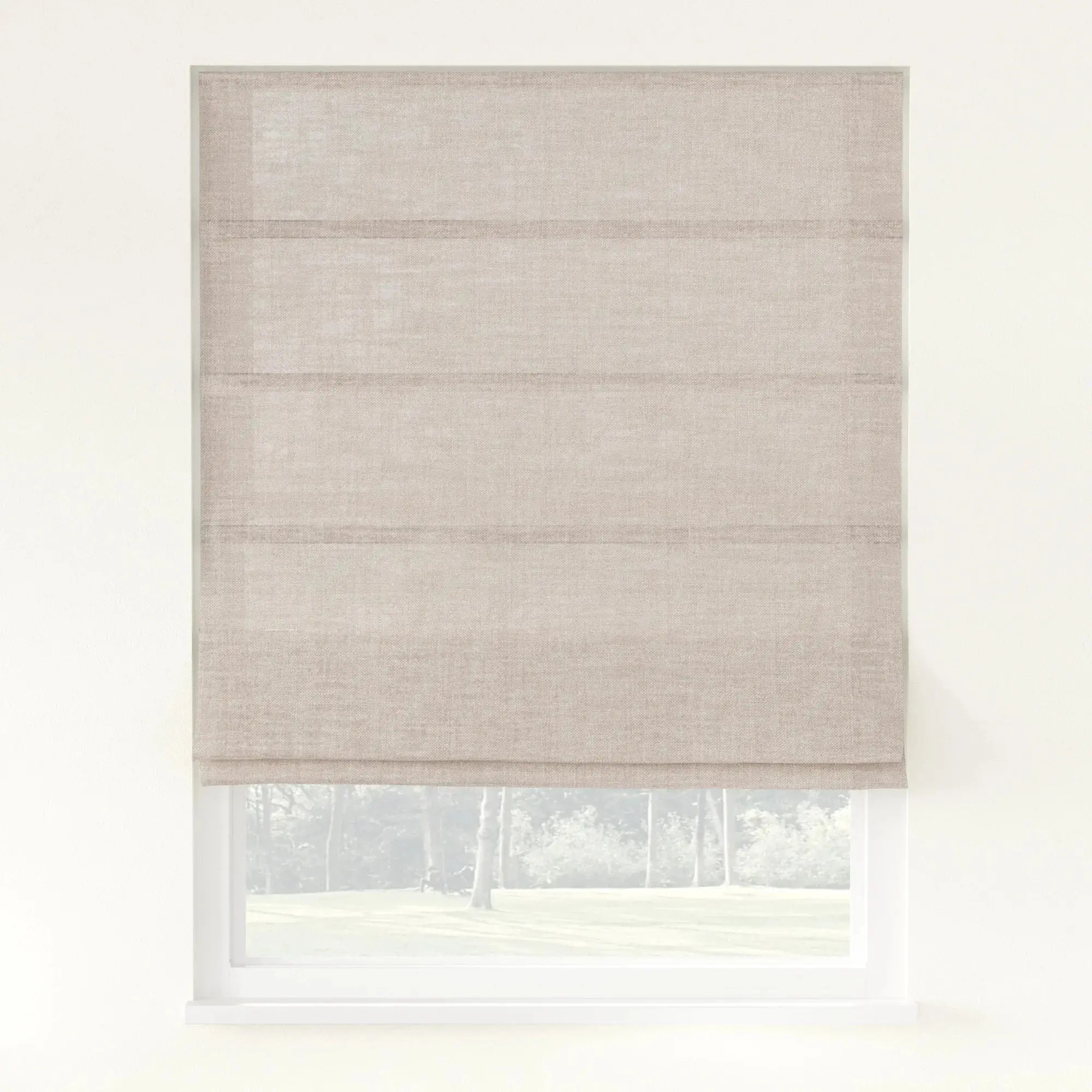 Florence Linen Roman Shade Cordless | LuxDrape