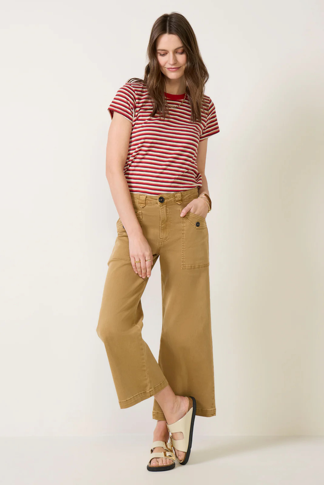Meg Wide Leg w Utility Pockets Pant | Evereve