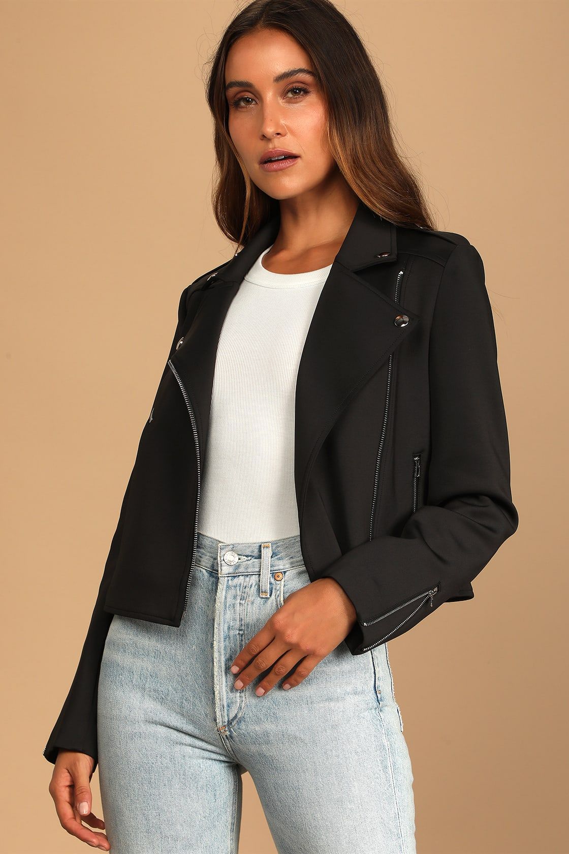 Living On the Edge Black Moto Jacket | Lulus (US)