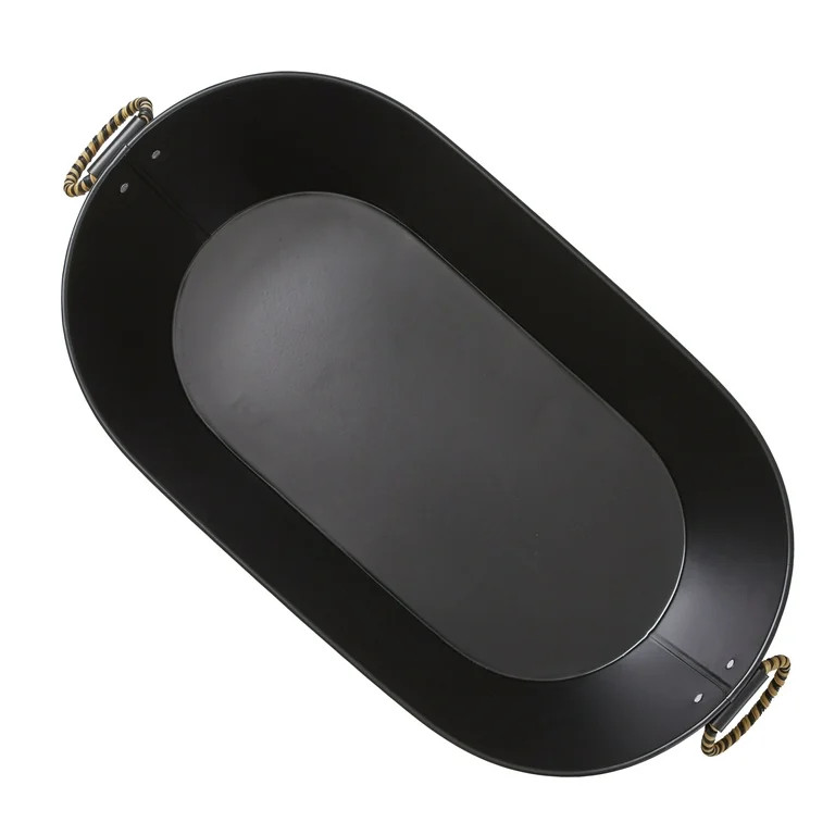 Better Homes And Gardens - Black Galvanized Oval Tub | Walmart (US)