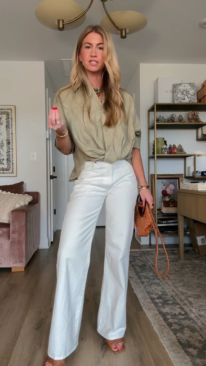 Elevated look for summer date night! 
Top: runs TTS, wearing size small 
Denim: run TTS, wearing size 25

#LTKootd #LTKgrwm #LTKSeasonal