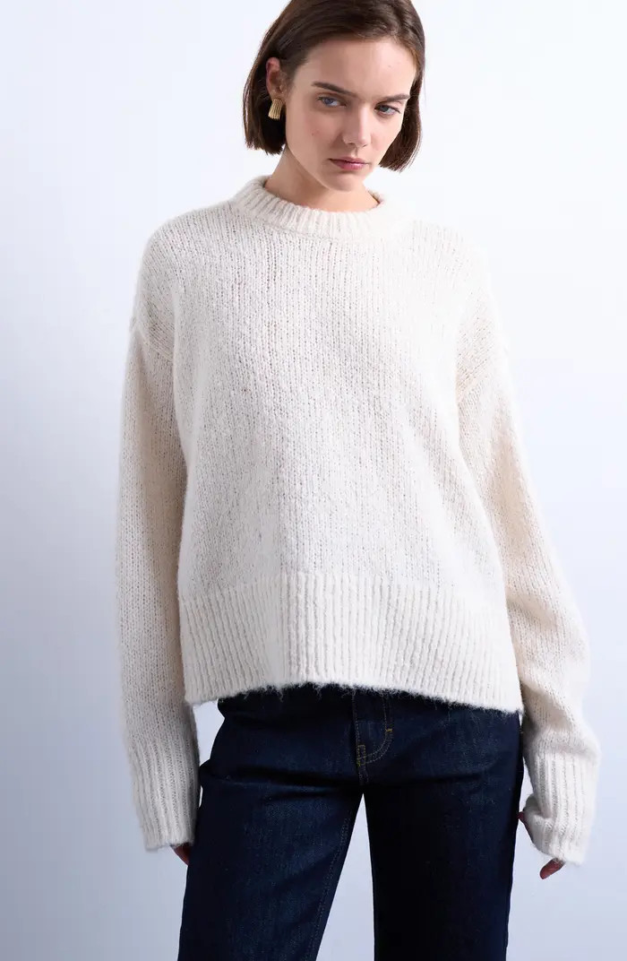 Fluffy Crewneck Sweater | Nordstrom Rack