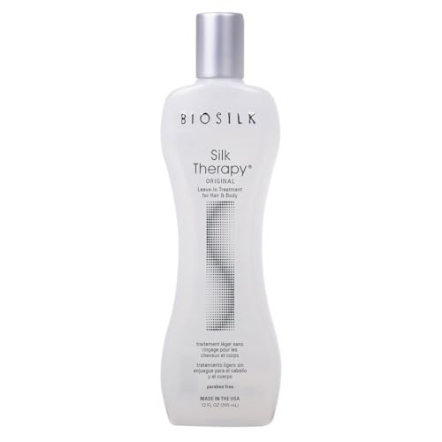 BioSilk Silk Therapy Original, Reconstructing Leave-In Hair Treatment, Adds Shine, Smooths & Prevents Split Ends, Sulfate-Free, Paraben-Free, Cruelty-Free, 12 Oz | Amazon (US)