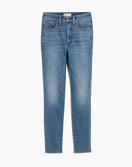 Plus Curvy High-Rise Skinny Jeans in Ainsworth Wash: Raw-Hem Edition | Madewell