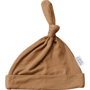 Mustard Bamboo Newborn Knot Hat | Mebie Baby
