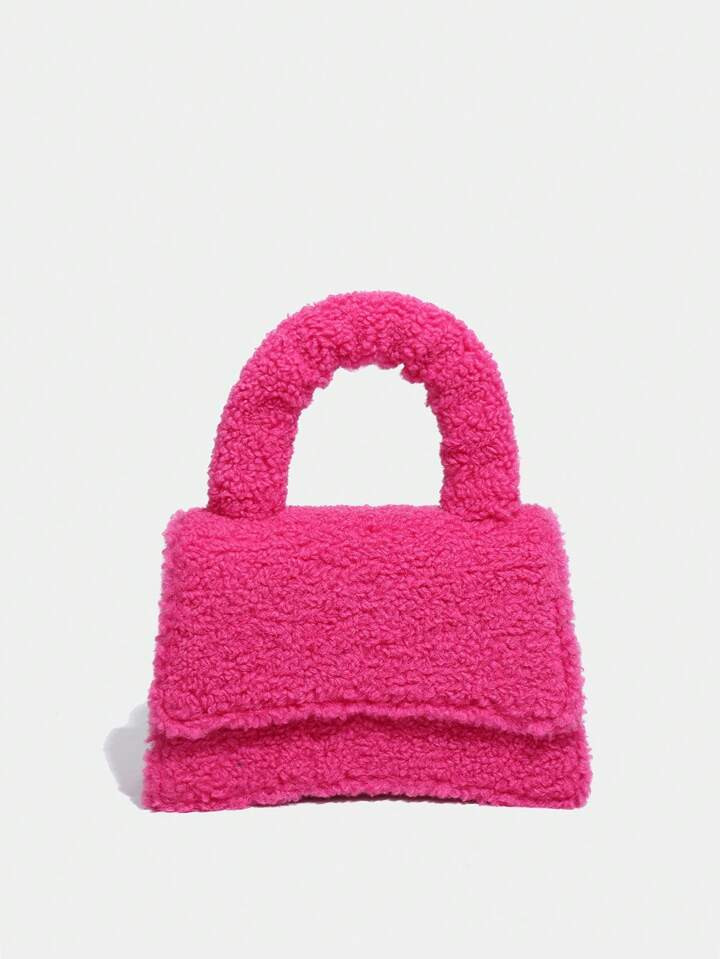 1pc Y2k Style Flap Design Mini Fashionable Furry Handbag, Crossbody Bag For Women, Perfect As A G... | SHEIN