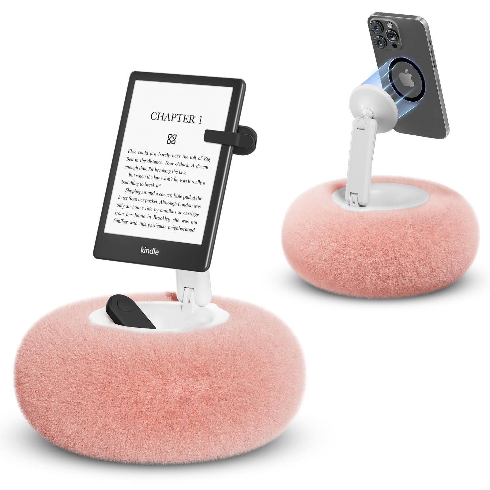 SupeDesk Magnetic Phone Pillow Stand, Phone Holder for Bed,Lap,Desk, Cozy Pillow Stand with Snack... | Amazon (US)