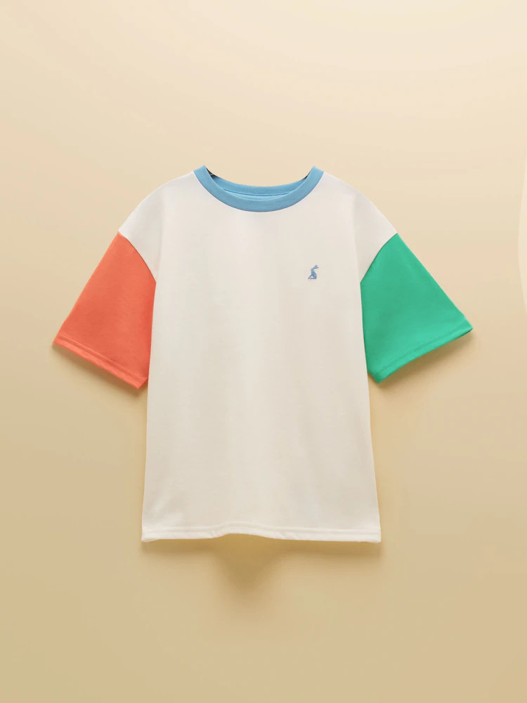 Buy Joules Boys' Let's Go Colourblock T-Shirt from Next USA | Next US