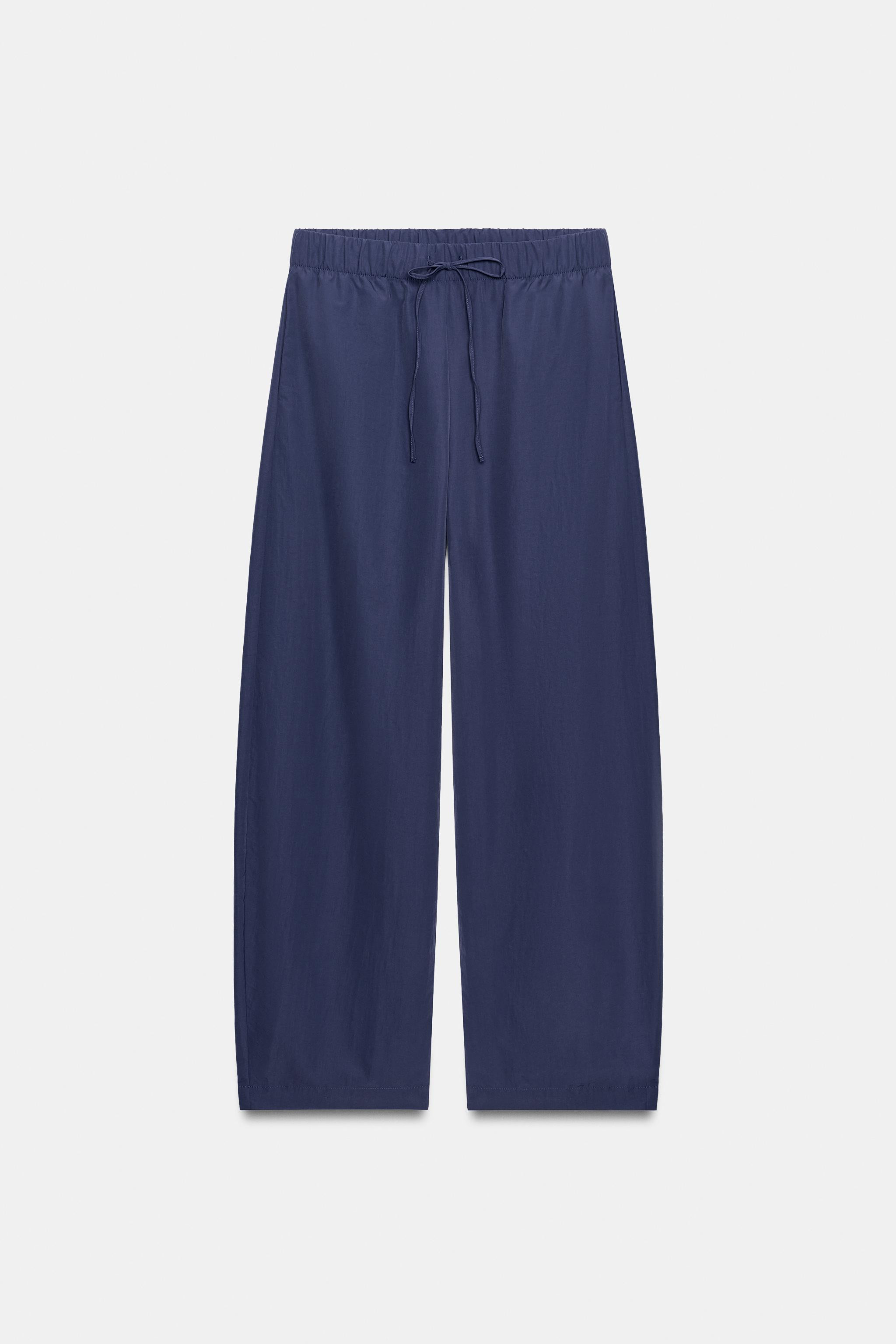 TECHNICAL FABRIC TROUSERS WITH ELASTIC | Zara UK