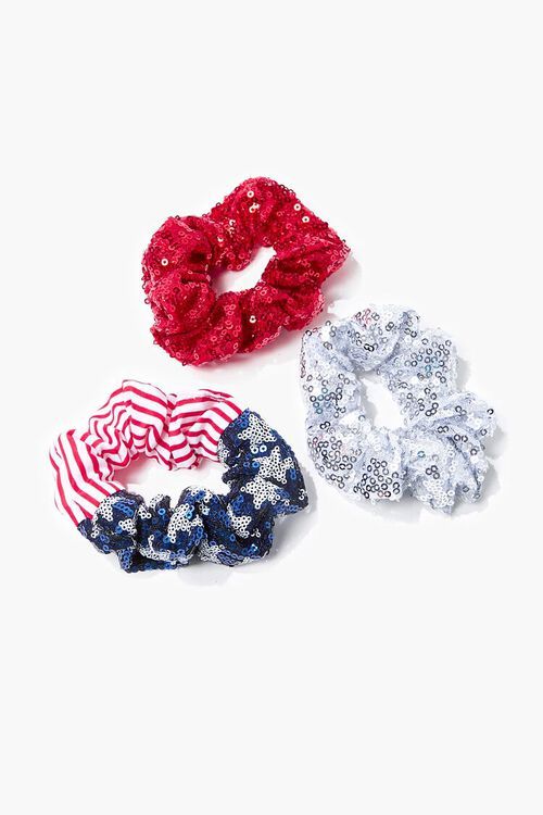 Sequin Stars & Stripes Scrunchie Set | Forever 21 (US)