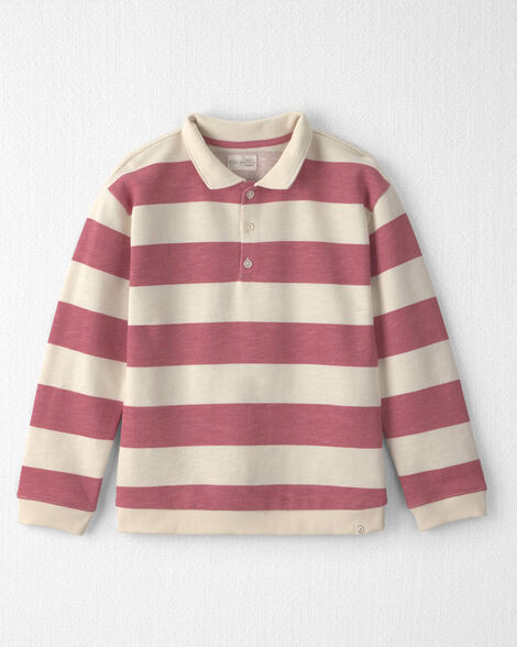 Girls Organic Cotton French Terry Rugby Polo - Little Planet | Carter's | Carter's Inc