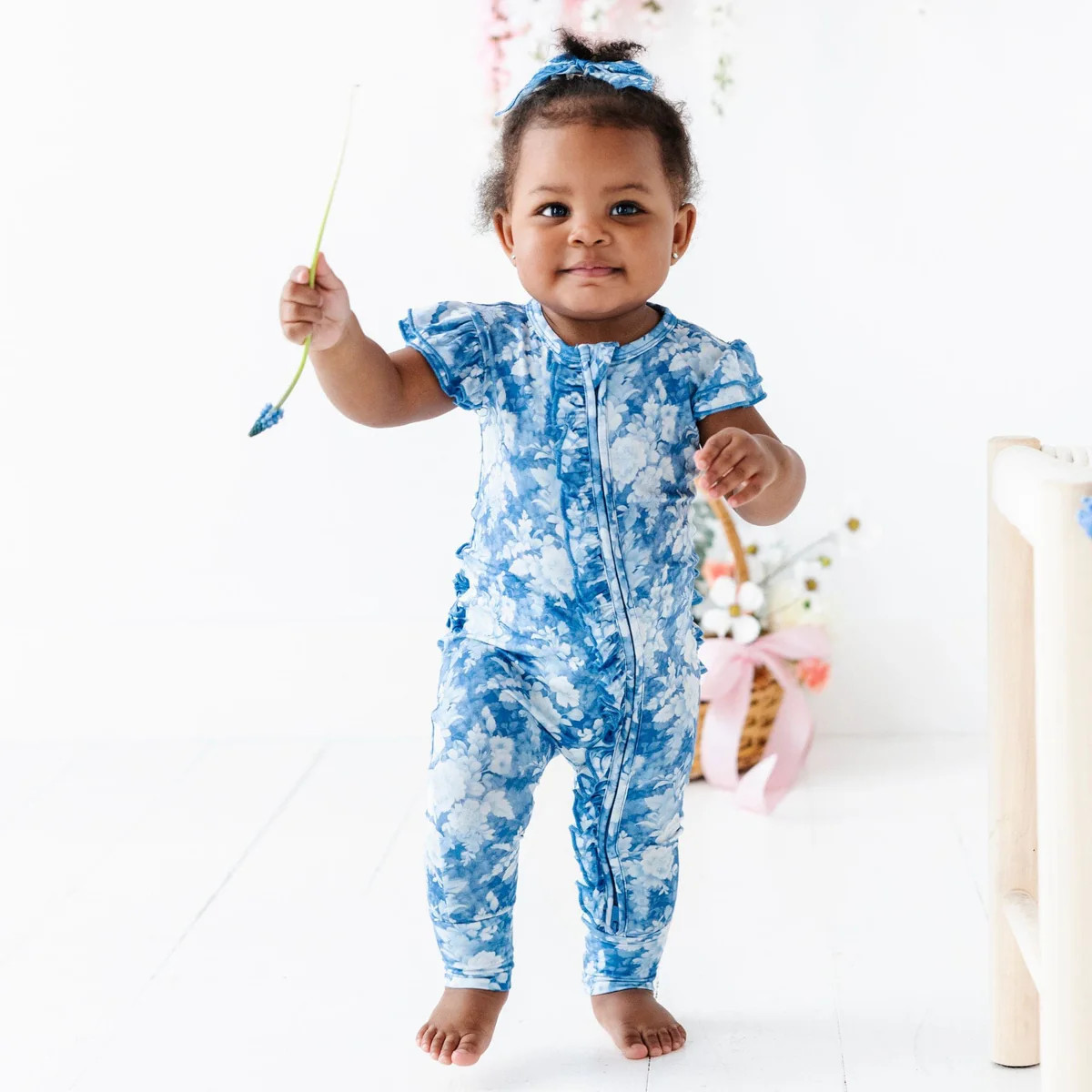 Southern Rose Cap Sleeve Romper | Bums & Roses