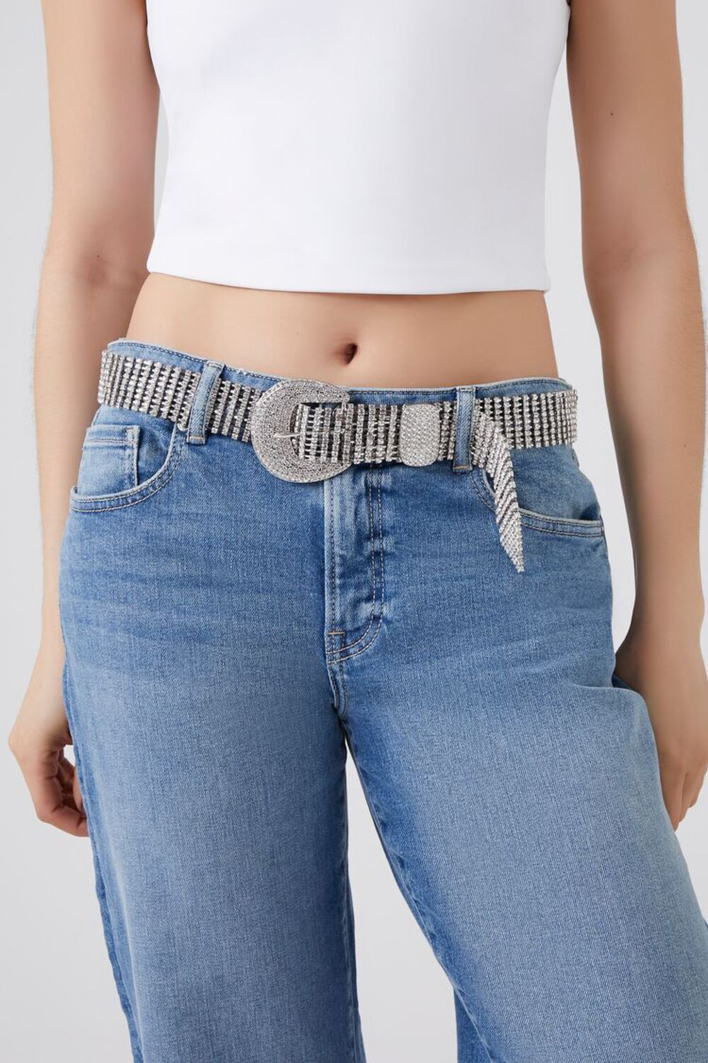 Rhinestone Box Chain Belt | Forever 21 (US)