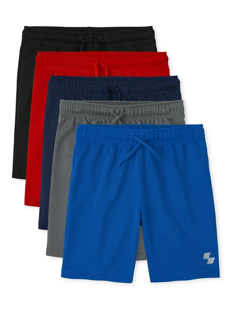The Children's Place Boys Performance Basketball Shorts, 5-Pack, Sizes XS-XXL | Walmart (US)