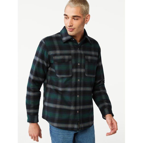 Free Assembly Men's CPO Shirt Jacket | Walmart (US)