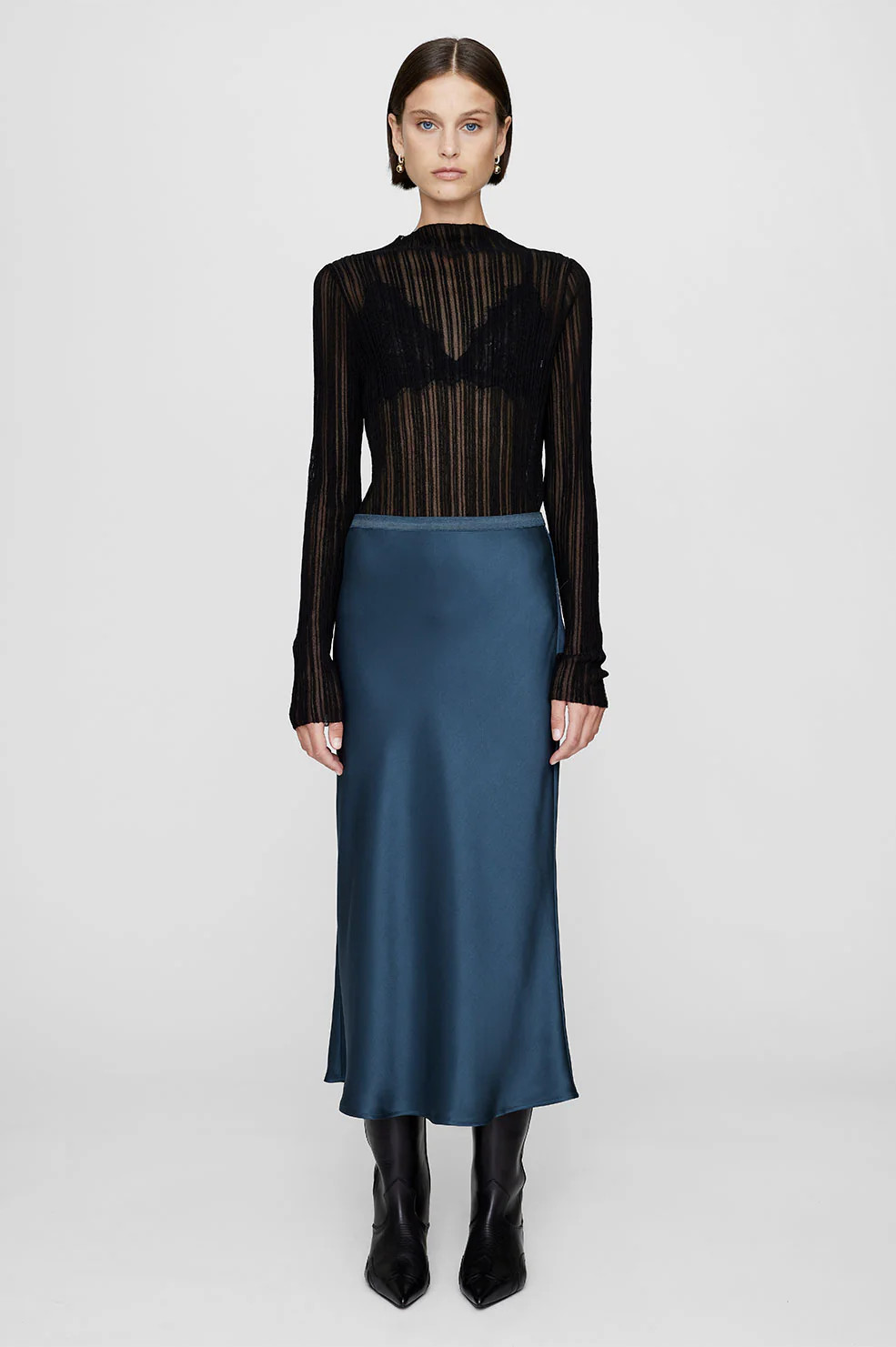 Bar Silk Skirt | Anine Bing