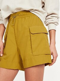 High-Waisted Cargo Utility Shorts -- 5-inch inseam | Old Navy (US)