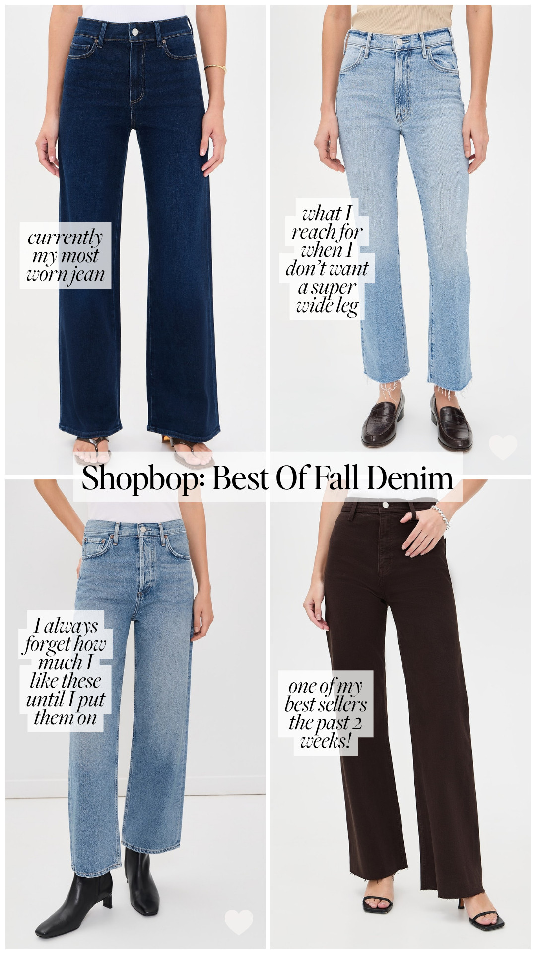 my favorite shopbop fall denim! 

 