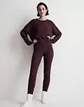 Waffle Knit Long Pajama Set in Micro Berry | Madewell