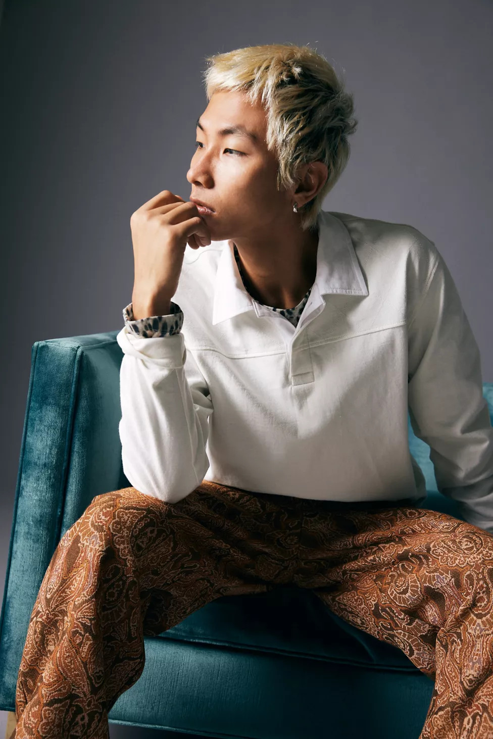 UO Richmond Quilted Raw Hem Rugby Shirt | Urban Outfitters (US and RoW)