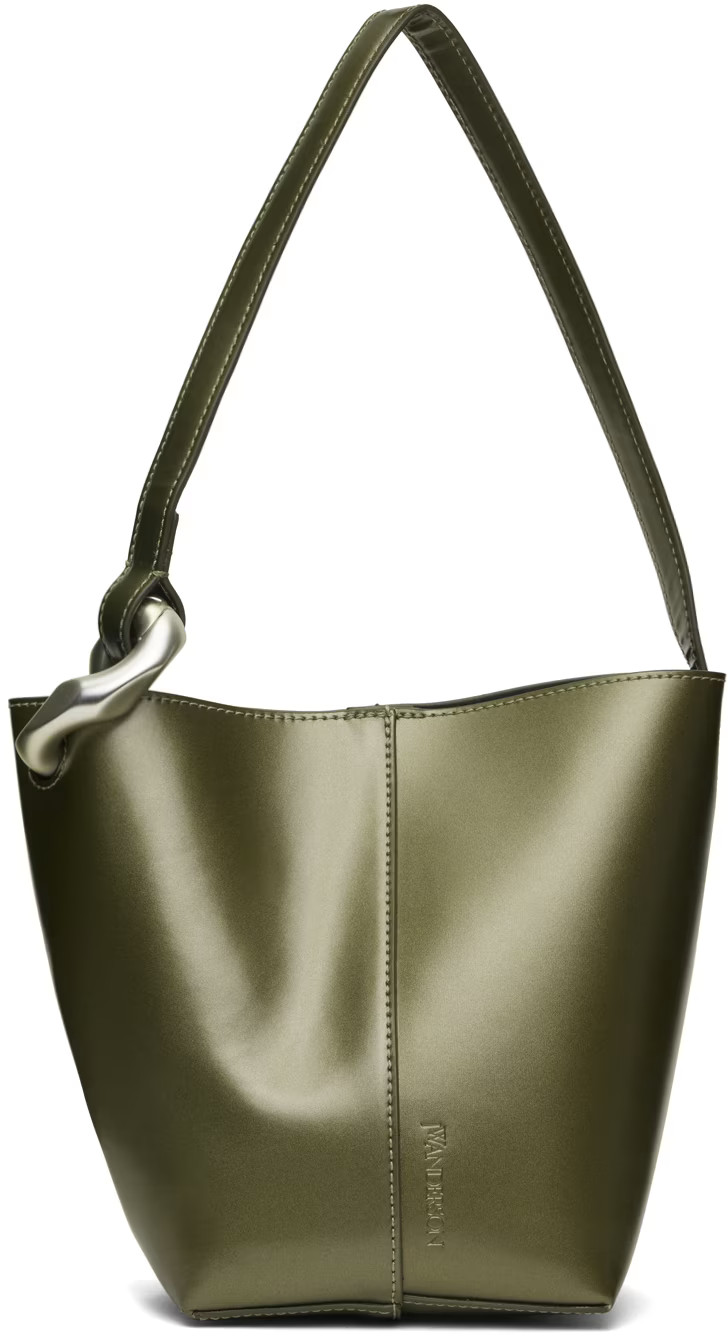 Khaki Small JWA Corner Bucket Bag | SSENSE