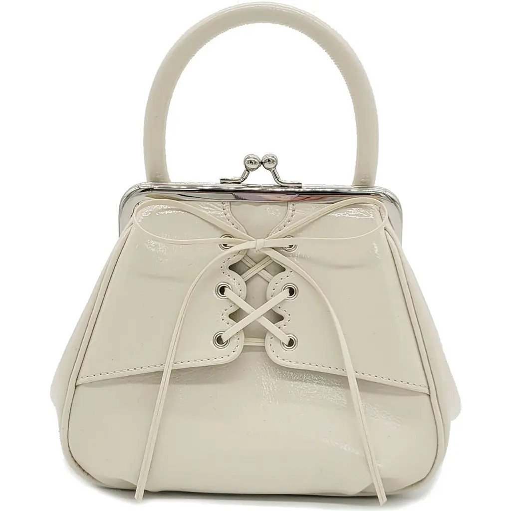 Oryany Mini Lace Up Leather Tote in Ivory at Nordstrom Rack | Nordstrom Rack