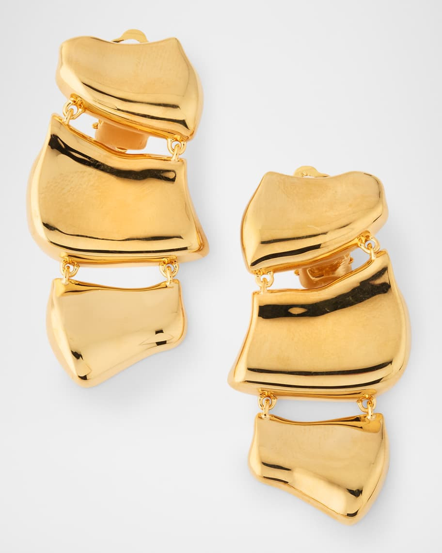 Sculpted Metal Drop Earrings | Neiman Marcus