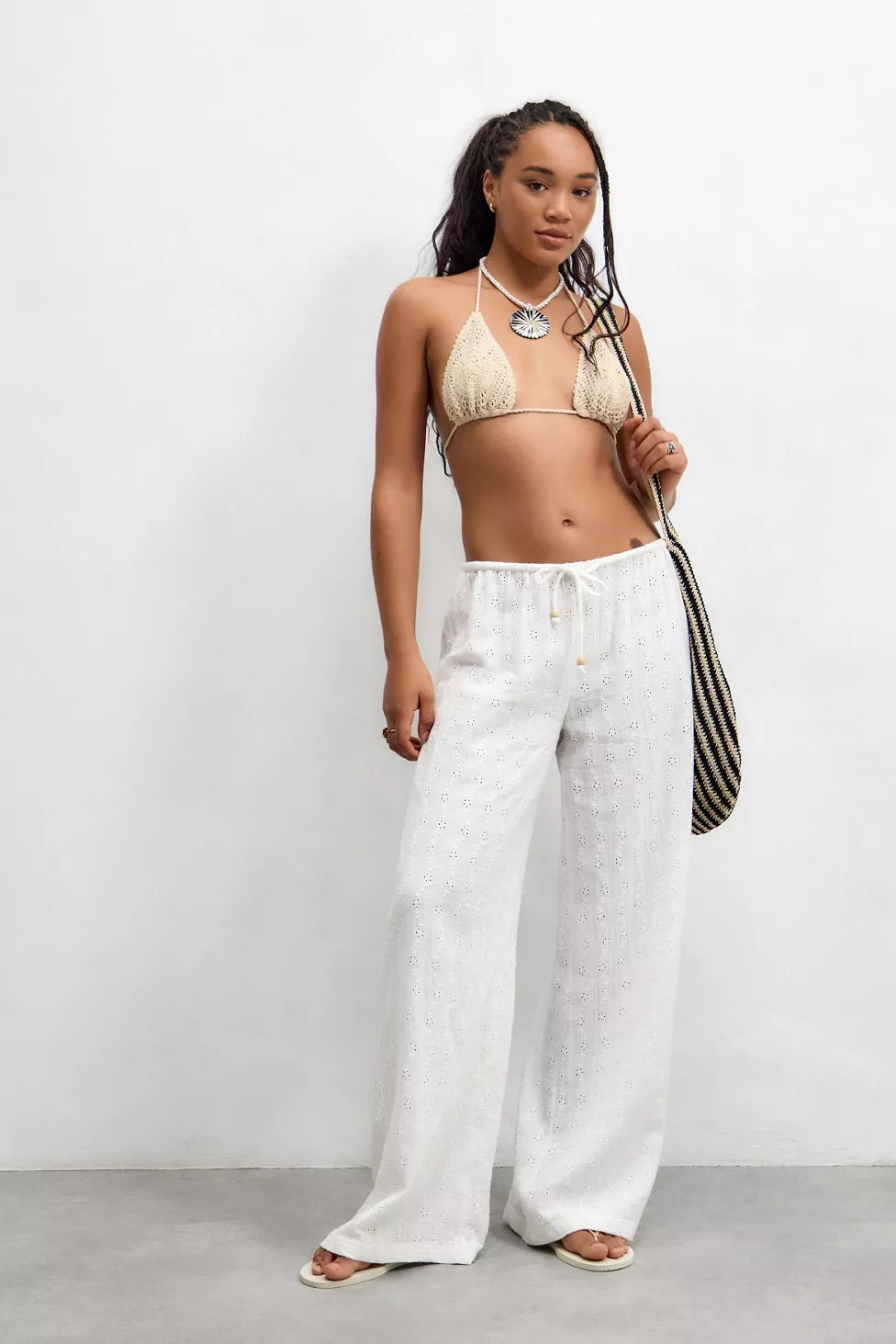 Out From Under Ellie Broderie Beach Pant | Urban Outfitters (US and RoW)