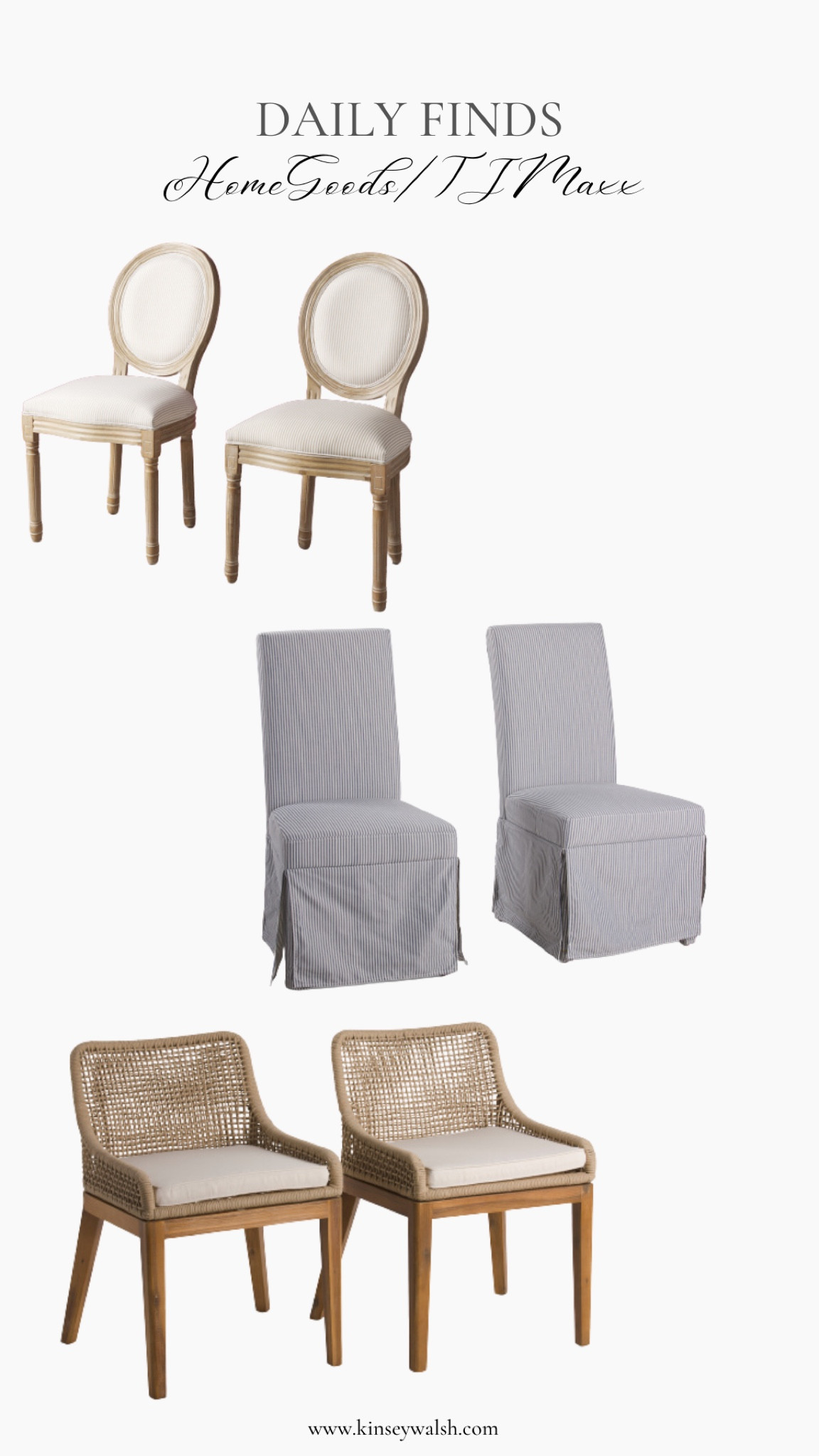 Affordable dining chairs tj Maxx HomeGoods 

#LTKhome #LTKsalealert #LTKstyletip