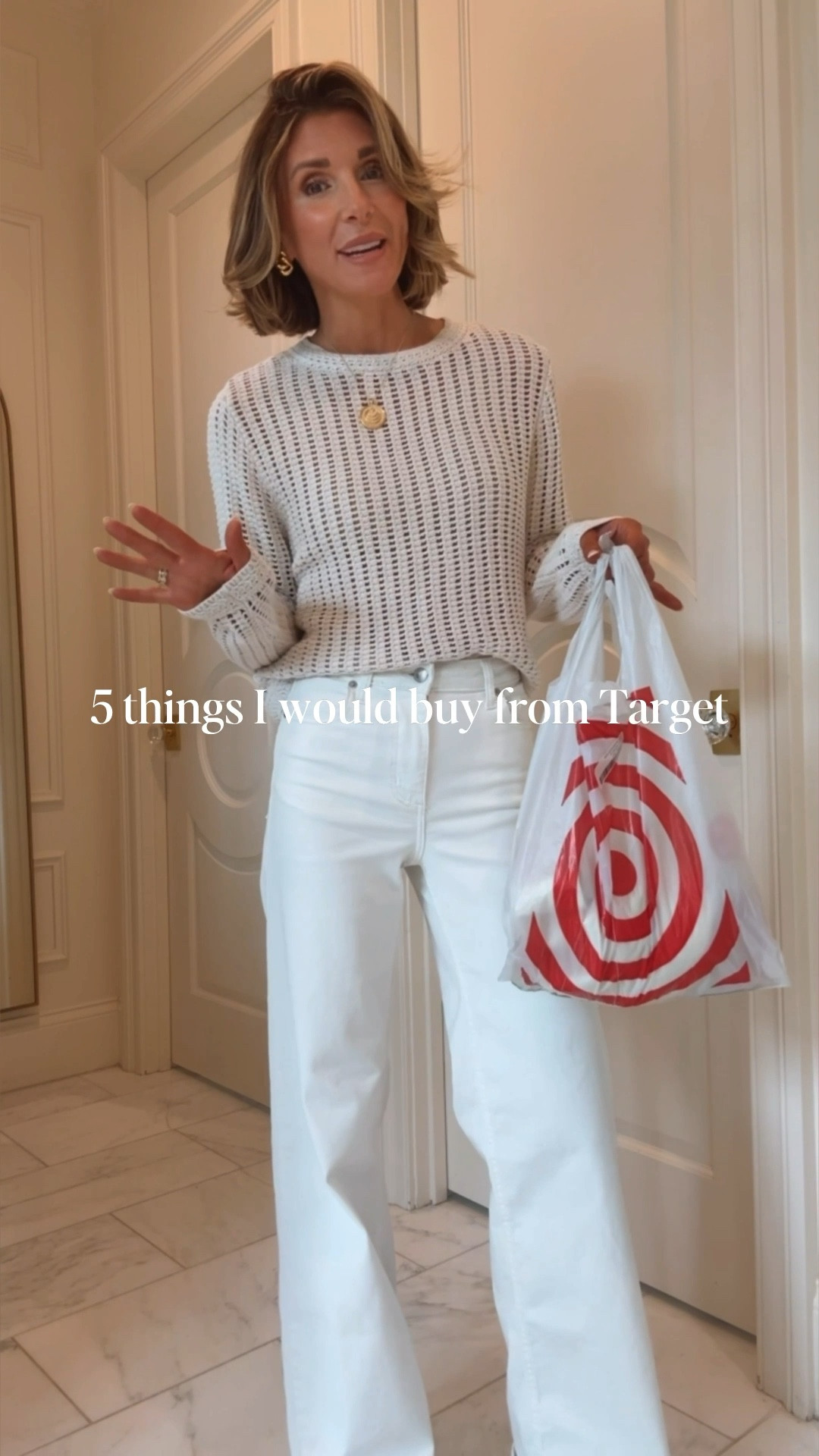 5 thing I would buy at target right now.

These jeans fit tts wearing size 2
Swimsuit fits tts
Cover up pants fit tts wearing size xs
I'm 5'$ for reference 