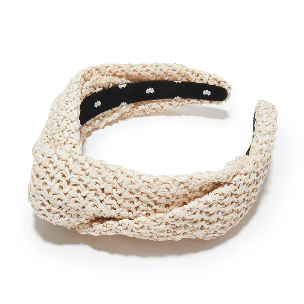 WHITE WASH RAFFIA GRETA HEADBAND | LELE SADOUGHI
