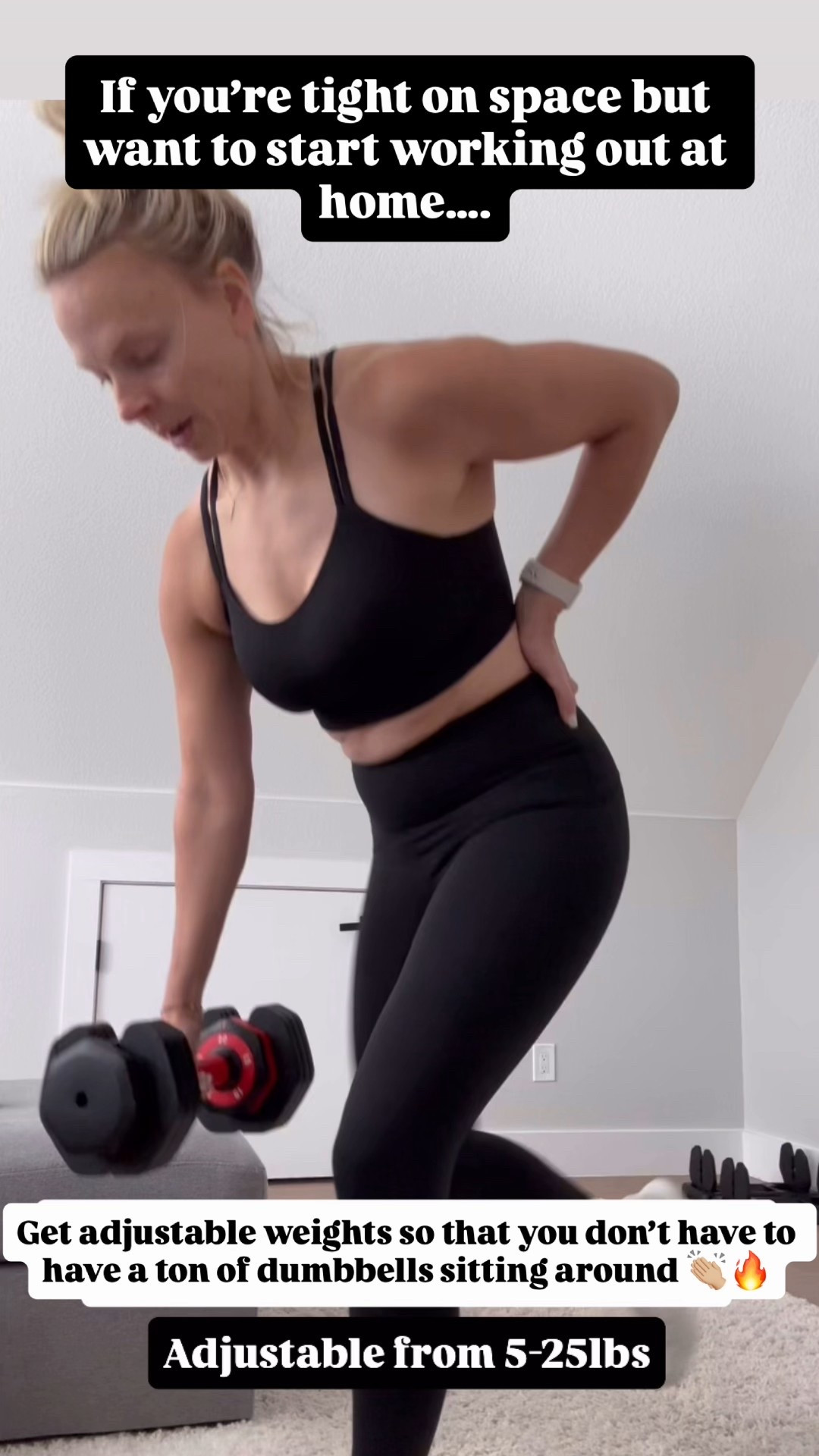 Adjustable Amazon weights are LEGIT! Save space and money! Mine adjust from 5lb-25lbs 

#LTKfitnessgoals #LTKActive #LTKmomlife