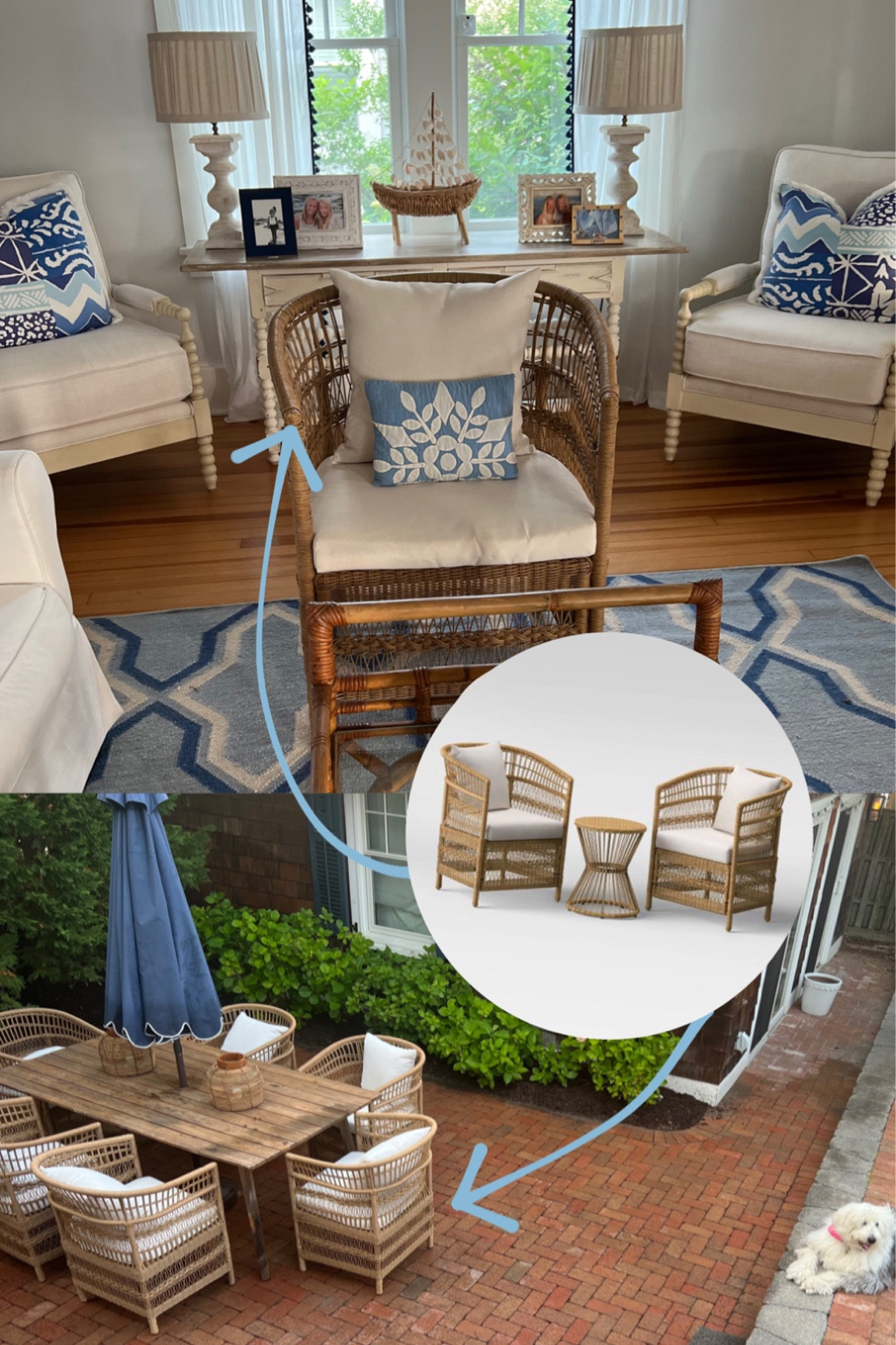 The best wicker chairs that my mom LOVES. They are even prettier in person and such a steal for their quality. 🤌🏻 #wicker #patio #Target #Targethome #chairs 

#LTKSeasonal #LTKhome #LTKFind