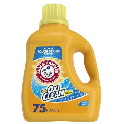 Arm & Hammer Plus OxiClean Fresh Scent, 75 Loads Liquid Laundry Detergent - 131.25 fl oz | Target