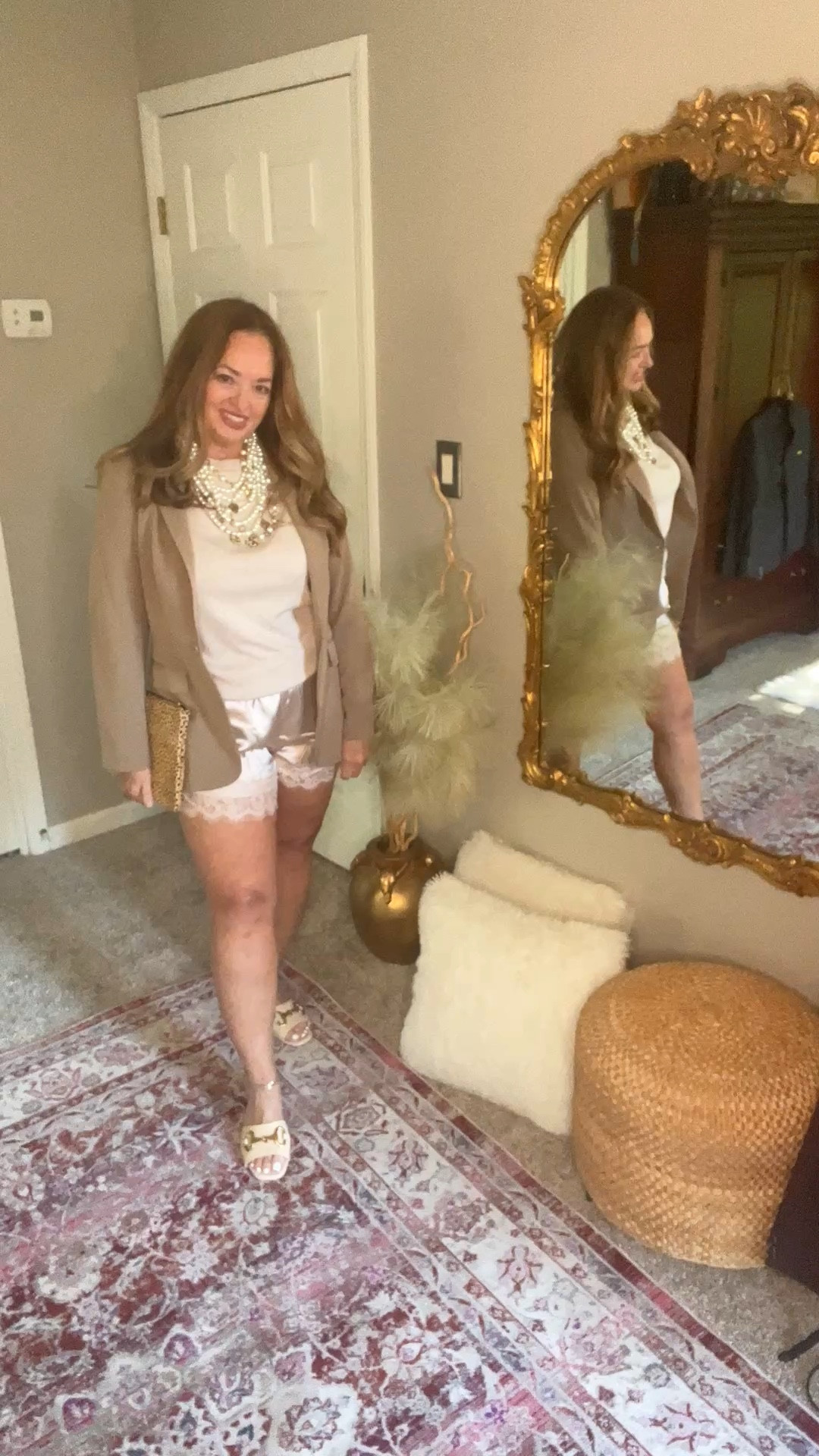 The viral satin tap short styled monochromatic for Summer. 

#LTKootd #LTKMothersDay #LTKTravel