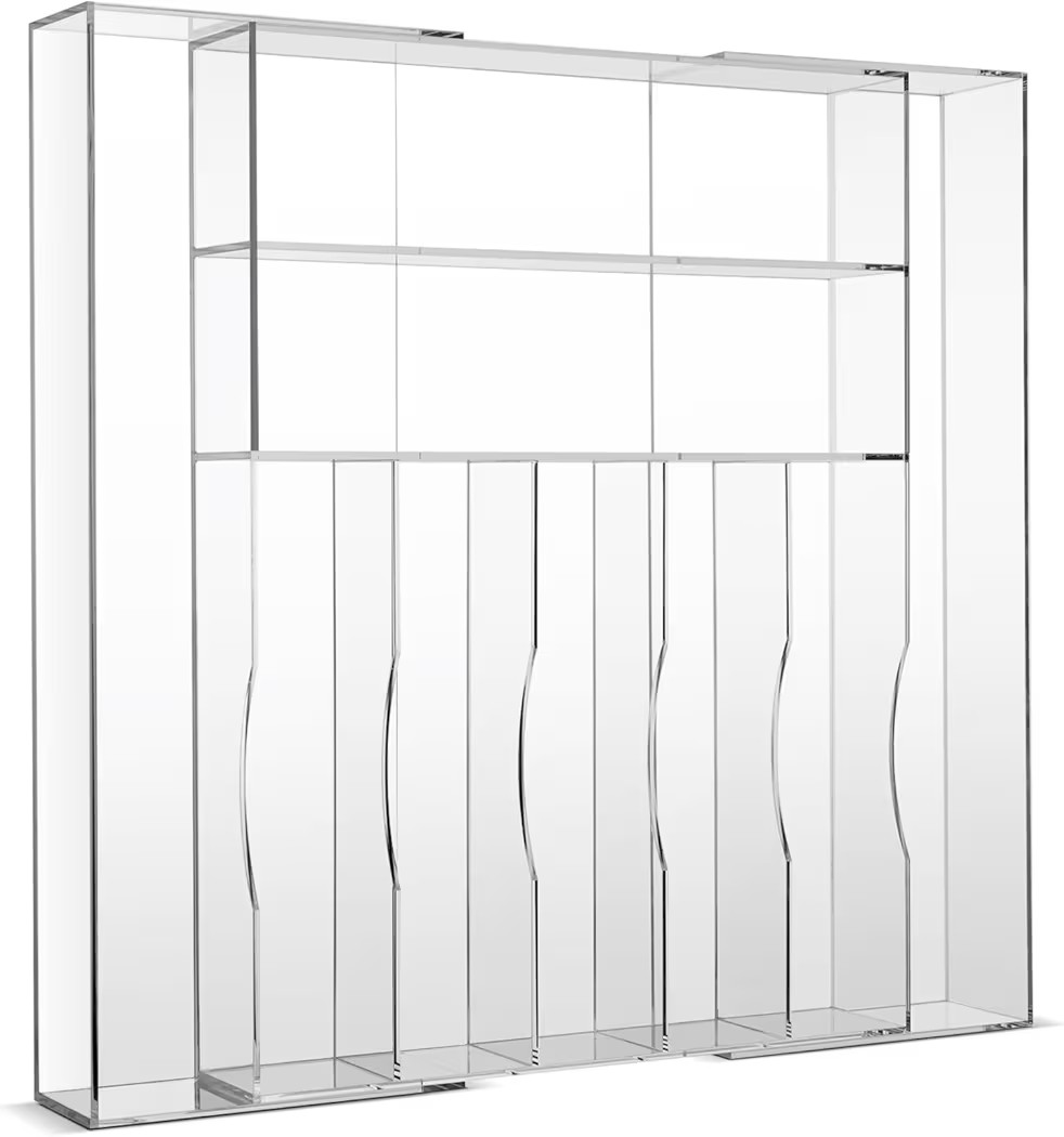 Clear Acrylic Drawer Organizer for Kitchen Utensils and Flatware, Adjustable Silverware Tray with... | Amazon (US)