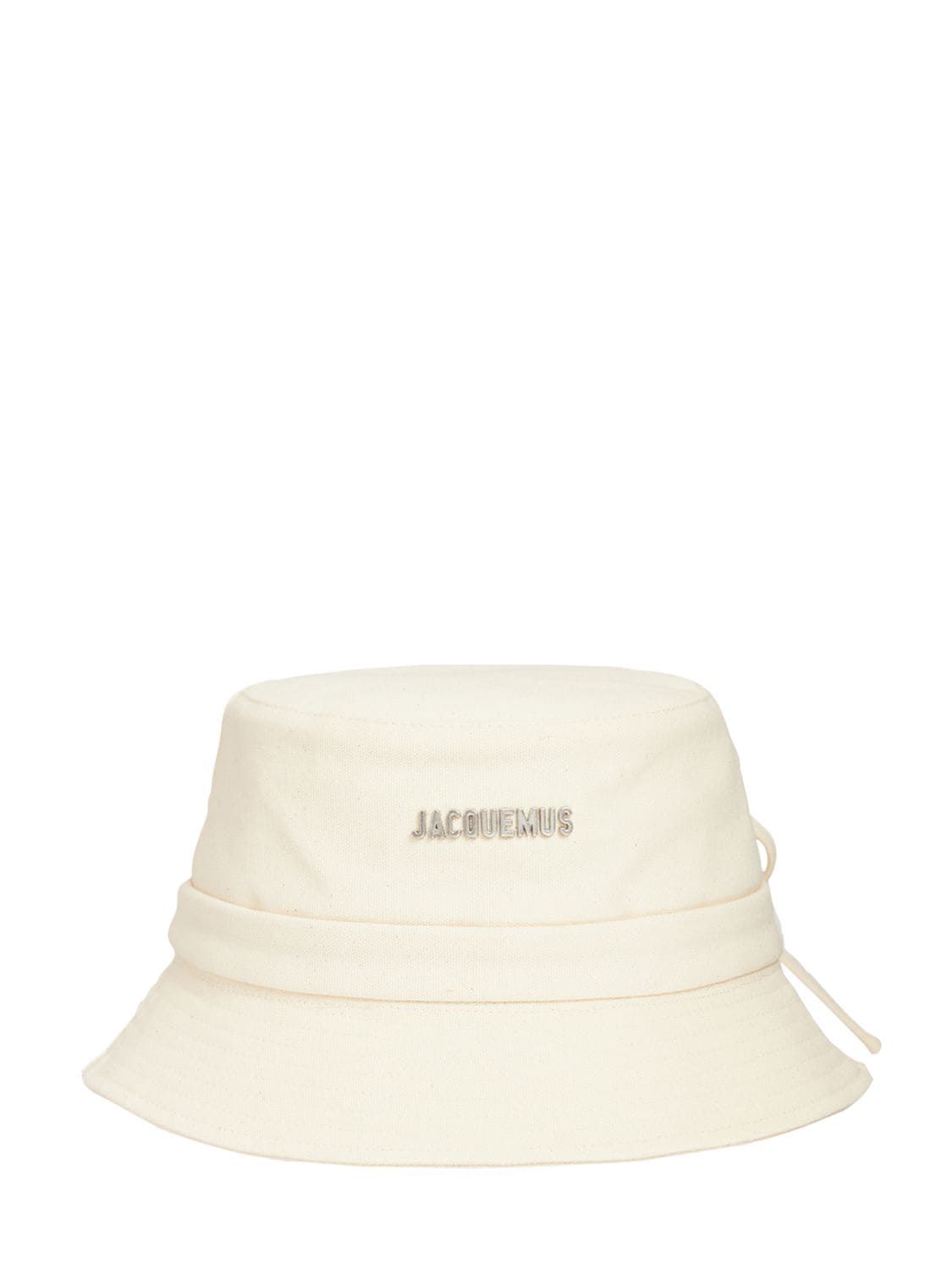 Jacquemus - Le bob gadjo cotton logo bucket hat - Off-White | Luisaviaroma | Luisaviaroma