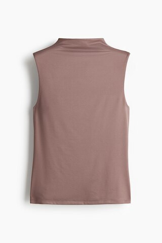 H & M - Turtleneck-Top aus Mikrofaser - Braun - Damen | H&M (DE, AT, CH, NL, FI)