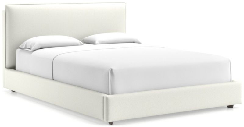 Lotus Upholstered Queen Bed with 41" Headboard + Reviews | Crate & Barrel | Crate & Barrel