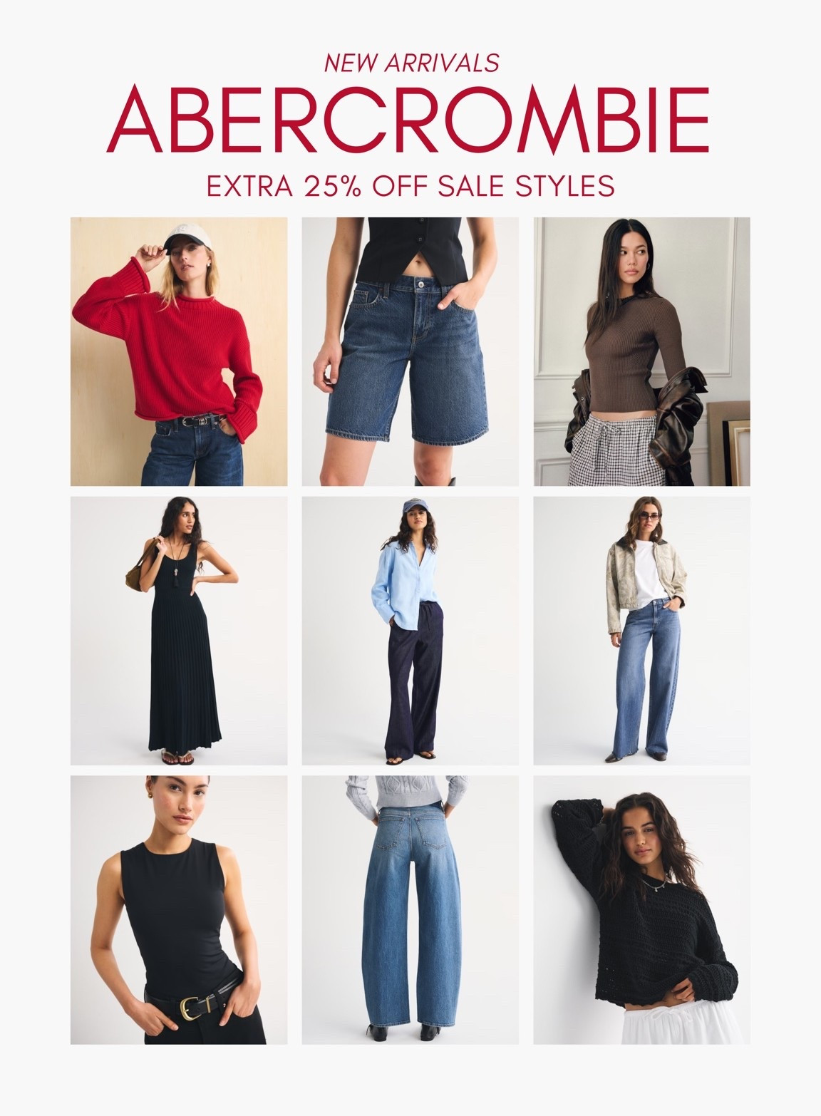 [9/24/26] Abercrombie sale! MyAF members get 25% Off Select Styles. Linking new arrivals on sale.

[Offer valid online only September 24, 2026 to September 27, 2026 in US. Offer applies to select styles as indicated. Member price reflects discount.]

#LTKSaleAlert #LTKSeasonal #LTKootd