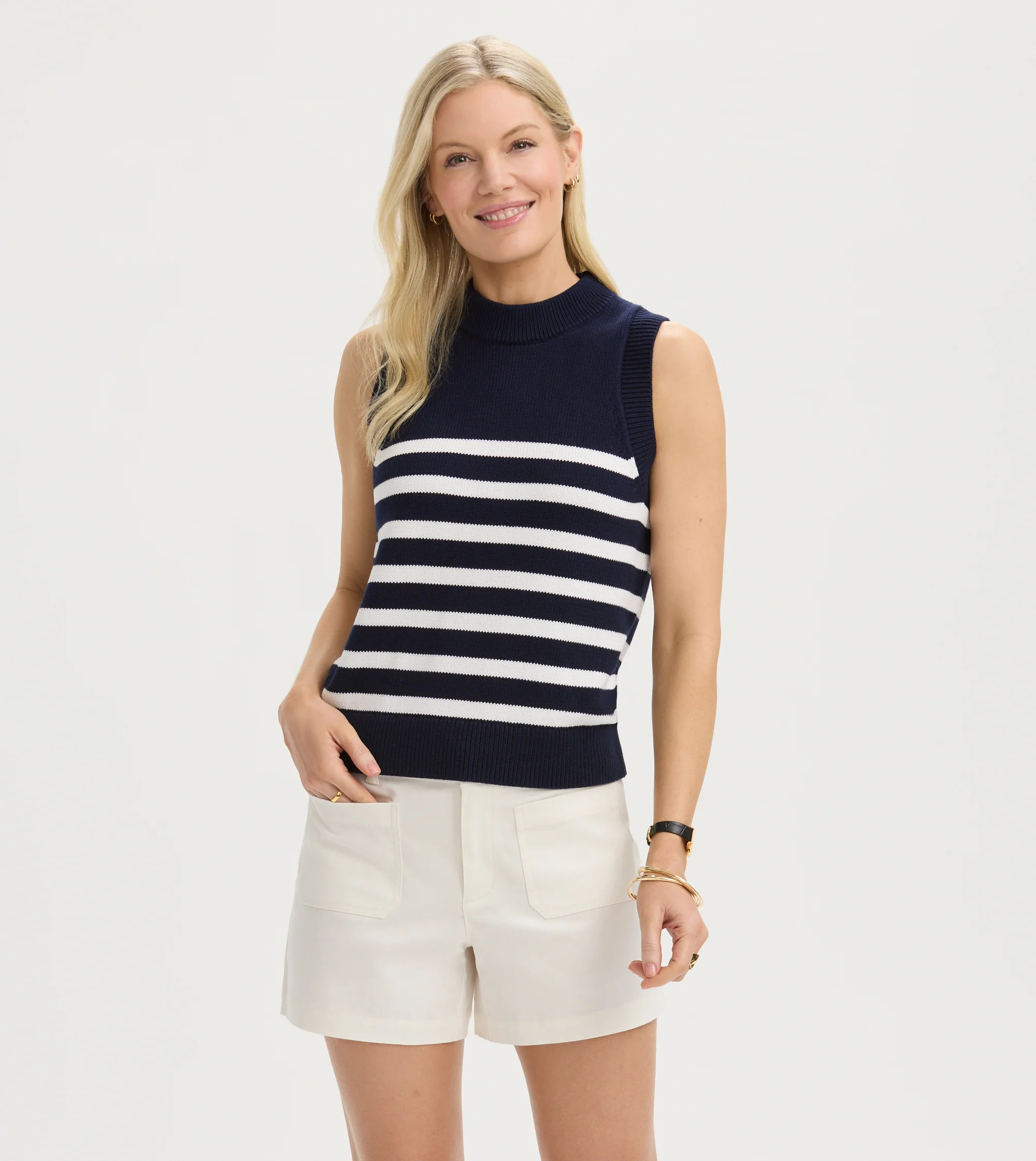 Renwick Striped Sweater Tank | Renwick