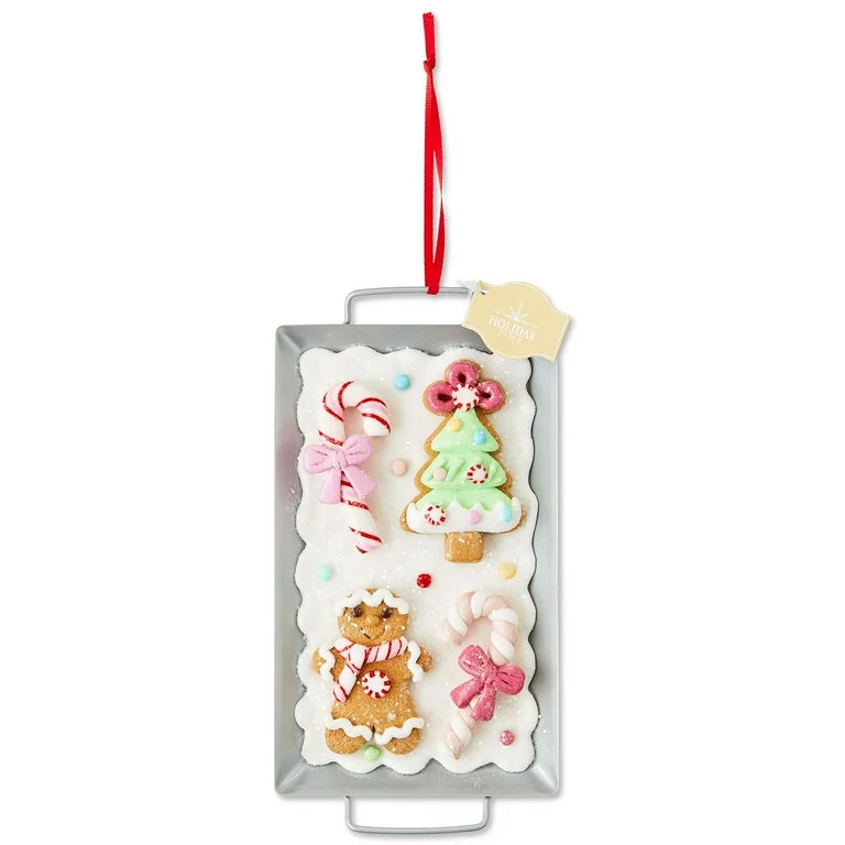 Multicolor Clay Dough Jumbo Gingerbread Baking Christmas Ornament, 7.5", by Holiday Time | Walmart (US)