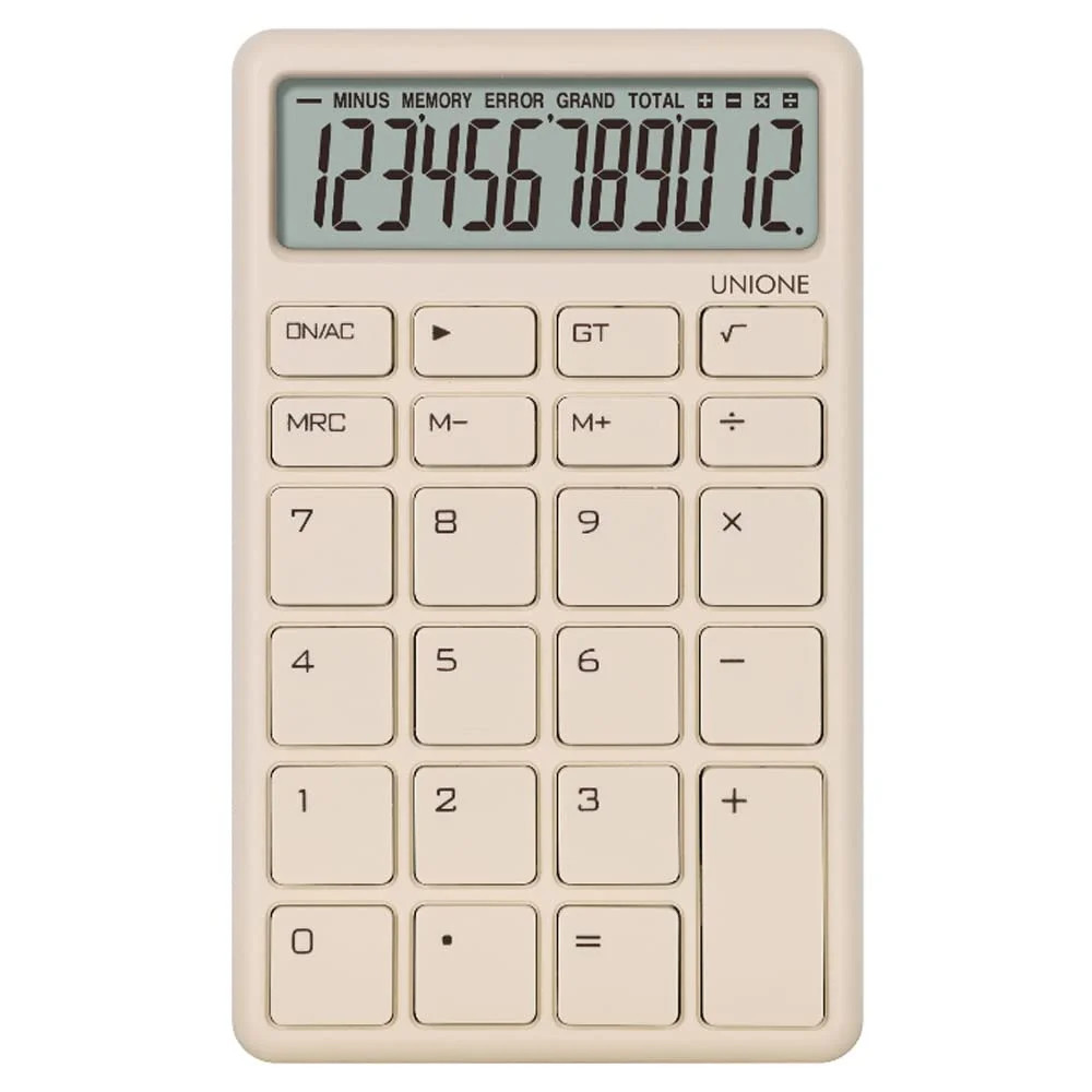 UNIONE Pocket & Desktop Beige Calculator with a Bright LCD, Dual Power Handheld Desktop. Color. B... | Walmart (US)