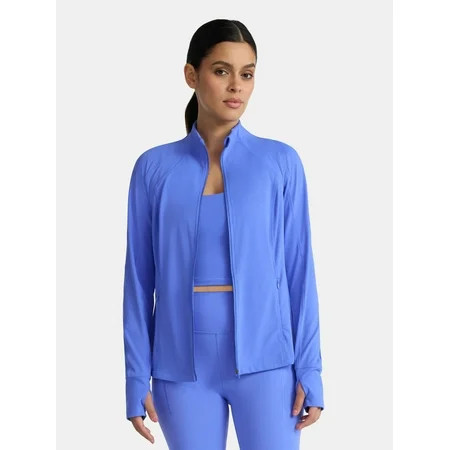 Avia Women's and Women's Plus SoftSculpt Zip Up Active Jacket, Sizes XS-4X | Walmart (US)