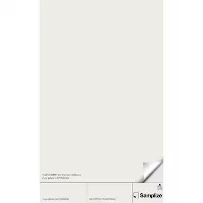 Samplize Pure White Hgsw4006 Peel and Stick Paint Sample (9-in x 14-3/4-in) | Lowe's