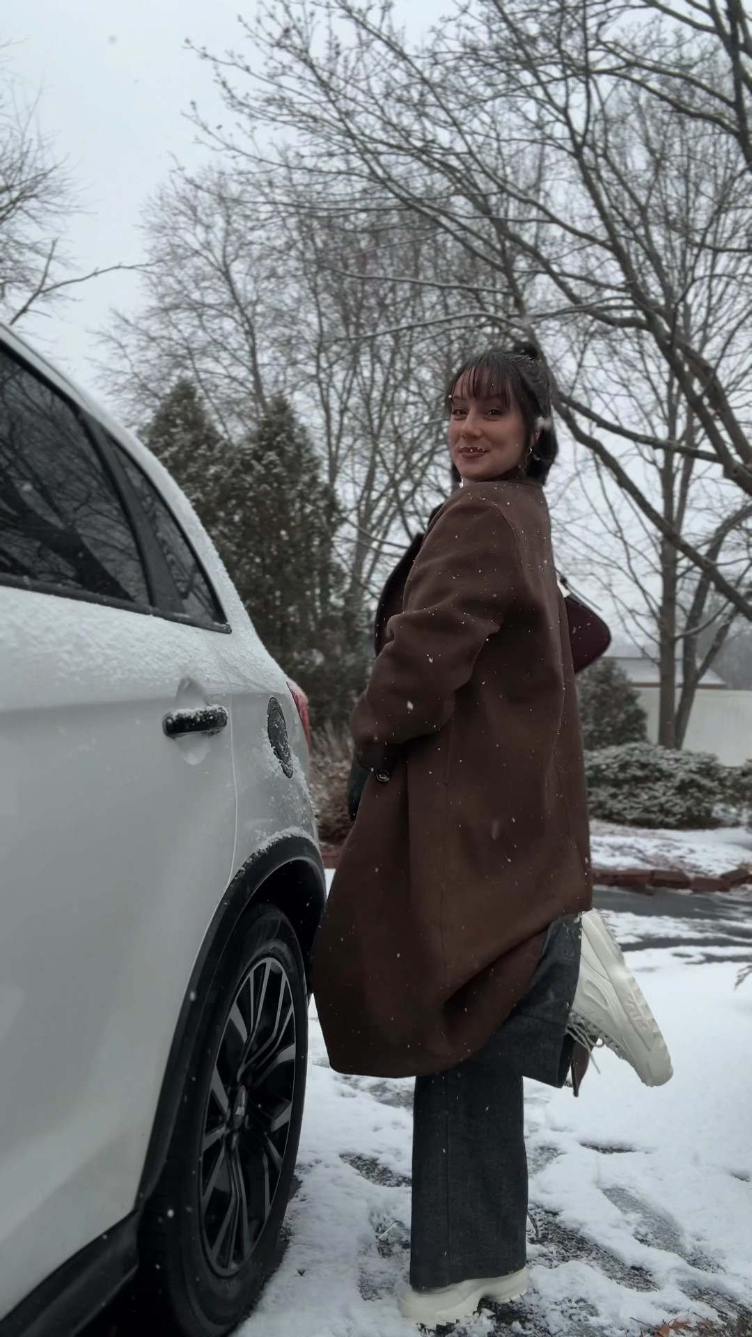 Snow Day/Winter OOTD, all the wool and cashmere for today 🥰

Wool Coat: Mango, size medium (this coat is oversized so I would recommend sizing down one or two sizes)
Sweater: Quince, size medium
Trousers: Gap, size 12

#LTKStyleTip #LTKMidsize #LTKSeasonal