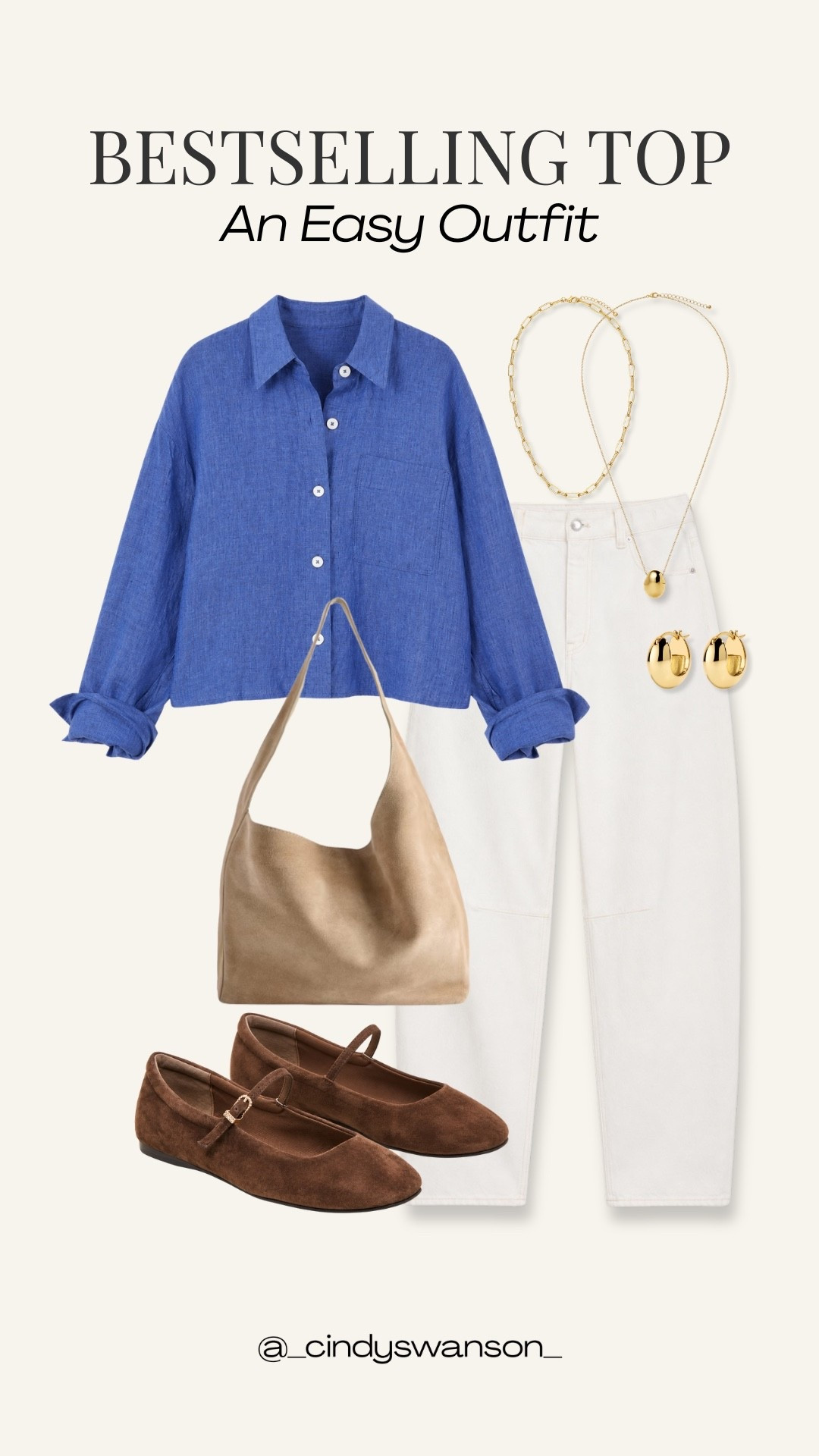 This bestselling blue top is one of those pieces that makes getting dressed easy. I love it with white jeans and brown flats for a polished, classic look that works for everything from lunch to travel.

💡 LTK MADE EASY
❤️ Heart = Support my posts!
🔖 Save = Get sale & restock alerts
📋 Lists = Keep favorites organized
📲 Share = Send lists and products to a friend. Hello, Christmas List!
💬 Comment = Ask me anything about what I’m wearing.:-)

#LTKootd #LTKOver40