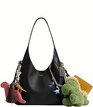 COACH Brooklyn Shoulder Bag 28 With Rexy Charms - Black | Dillard's