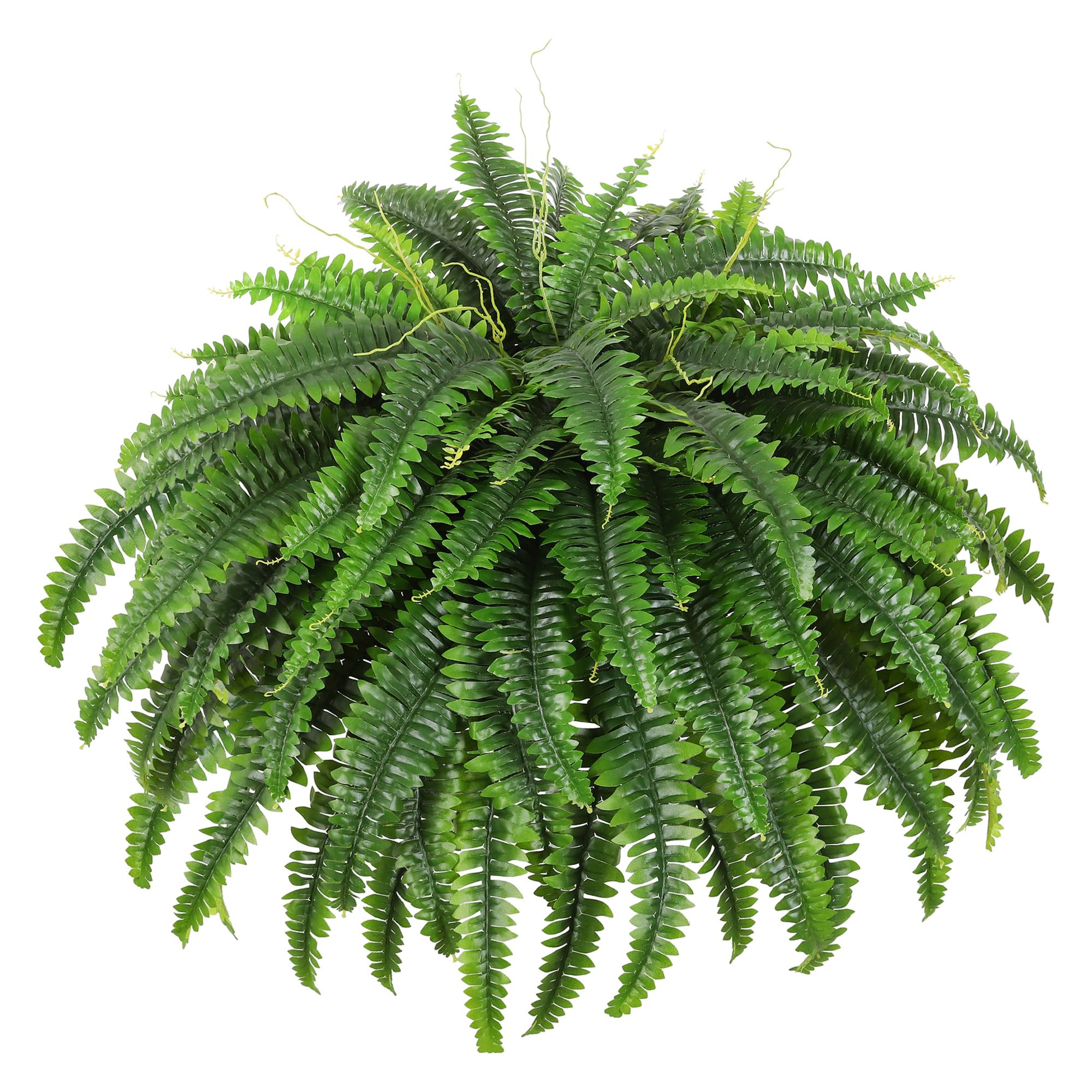 Single Silky Artificial Boston Fern Bush, 49Inch Large Artificial Ferns for Outdoors, Large Faux ... | Amazon (US)